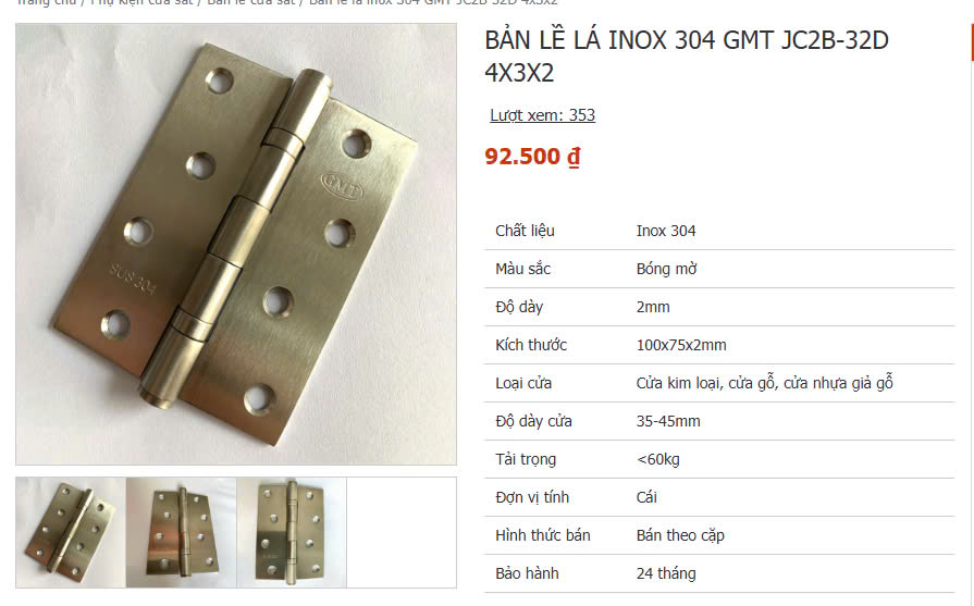 Xem thông tin chi tiết sản phẩm