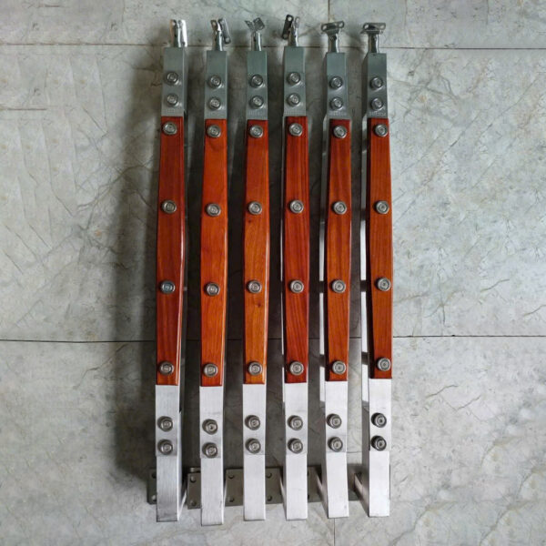 Trụ xỏ ống inox ốp gỗ TLC030