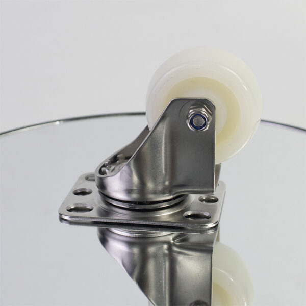 Bánh xe đẩy nhựa PA BXD006 xoay càng inox 304