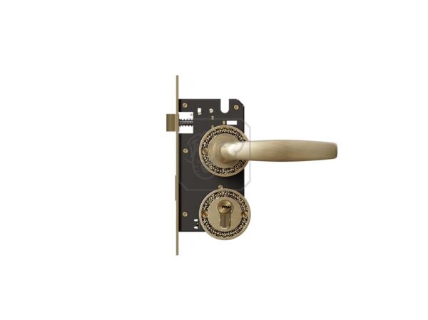 Bộ khóa tay nắm phân thể đồng thau HCX 5866