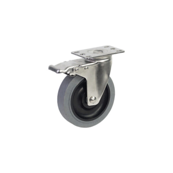 Bánh xe đẩy nhựa TPR BXD073-125 xoay khóa
