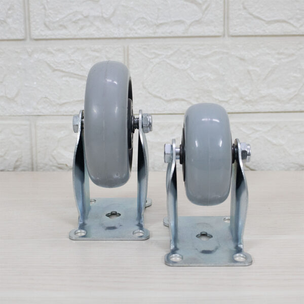 Bánh xe đẩy nhựa PP xám BXD097 cố định