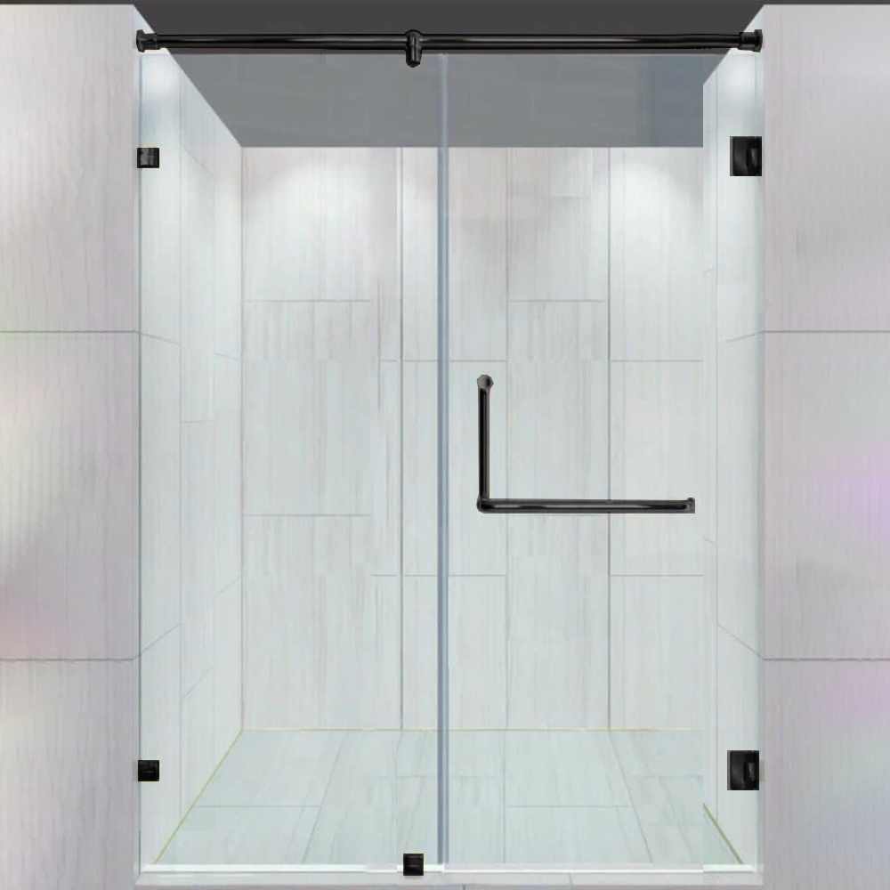 Bộ phụ kiện phòng tắm 180 độ PTK004D inox 304 đen mờ