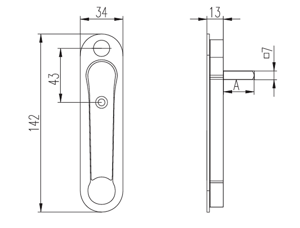 Thông số kỹ thuật tay nắm âm cửa nhựa lõi thép