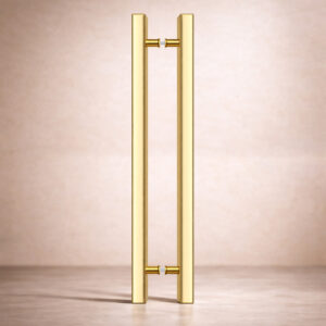 Tay nắm cửa TN138 Inox 304 hộp 30x60mm vàng bóng