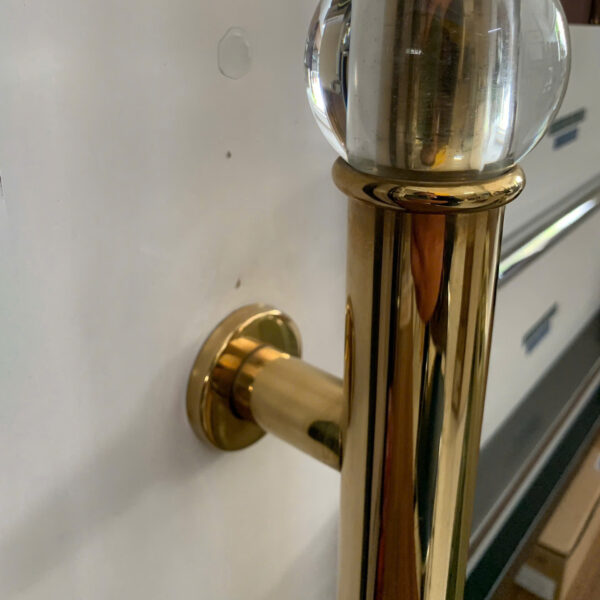 Tay nắm cửa pha lê TN140 Inox 304