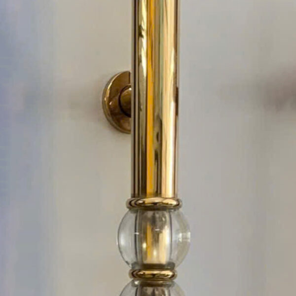 Tay nắm cửa pha lê TN140 Inox 304